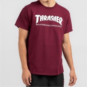 Thrasher Men's Burgundy Short Sleeve Tee